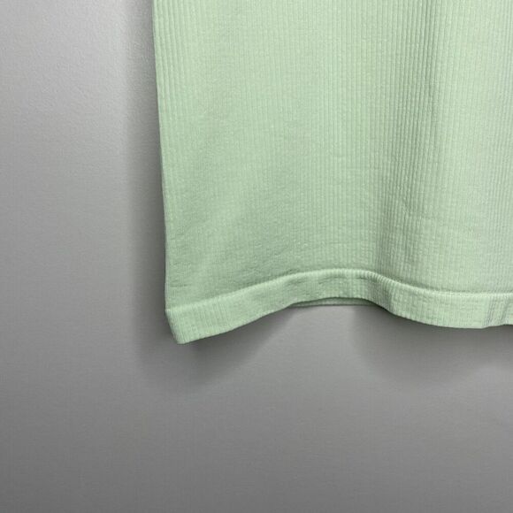 ATHLETA Tank Womens XXS Celery Green Ribbed Sleeveless Athletic Top Stretch - Picture 3 of 8
